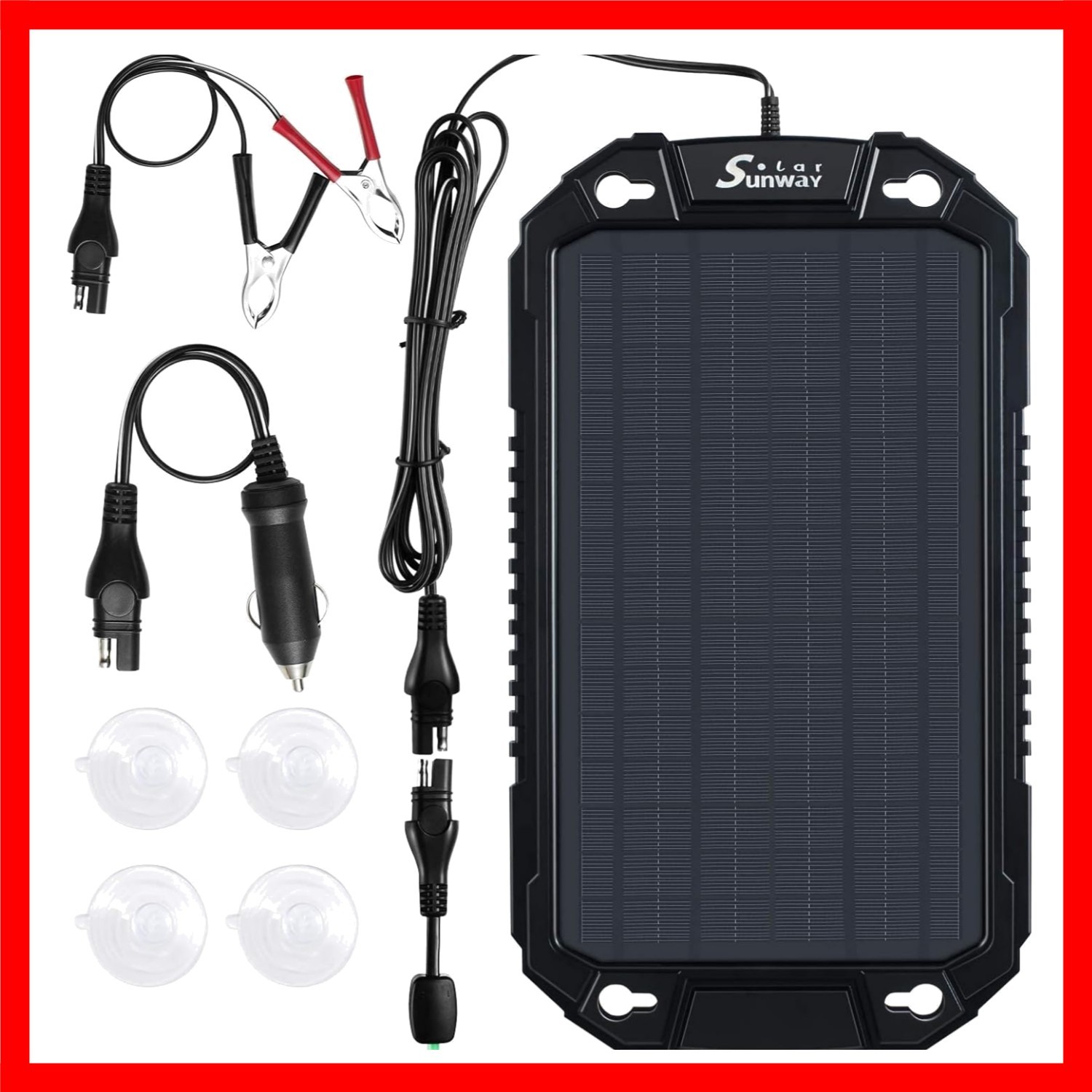 Car Battery Trickle Charger & Maintainer 12Volt 8W Solar Panel Power Charger …