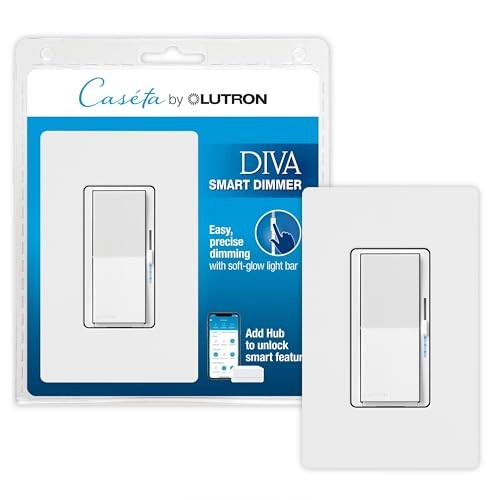 Smart Light Switch Lutron Diva Dimmer Caseta White