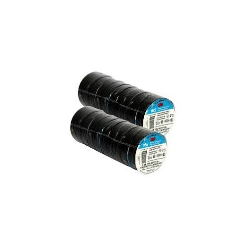 100 of 3M Temflex 1700 165 Black 3/4″ x 60′ General Use Vinyl Electrical Tape