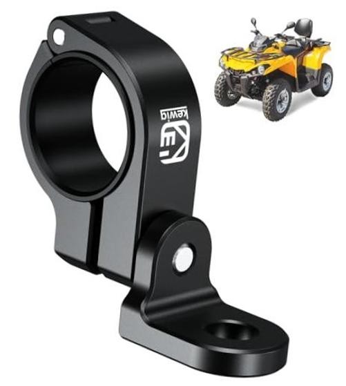 1 PC ATV Whip Light Mount, LED Light Bar Mounting Bracket, Black | Solid