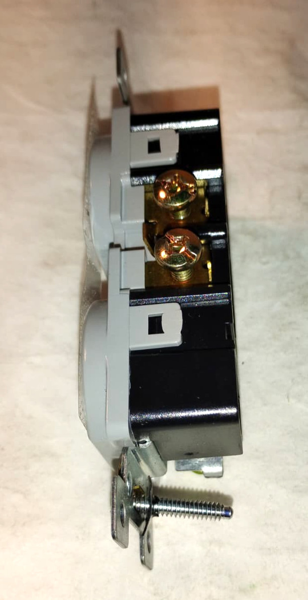 ENERLITES Tamper-Resistant Duplex Receptacle Outlet 61580-TR-GY | Child Safe