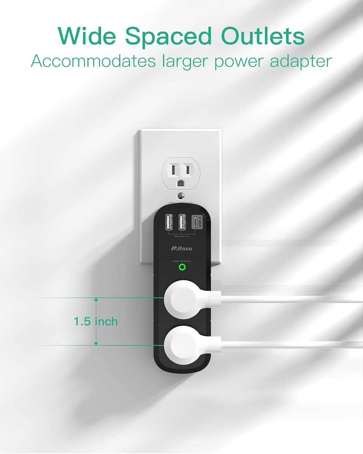 Compact 9 in 1 USB Power Strip with Rotating Plug – Ideal for Home & Travel
