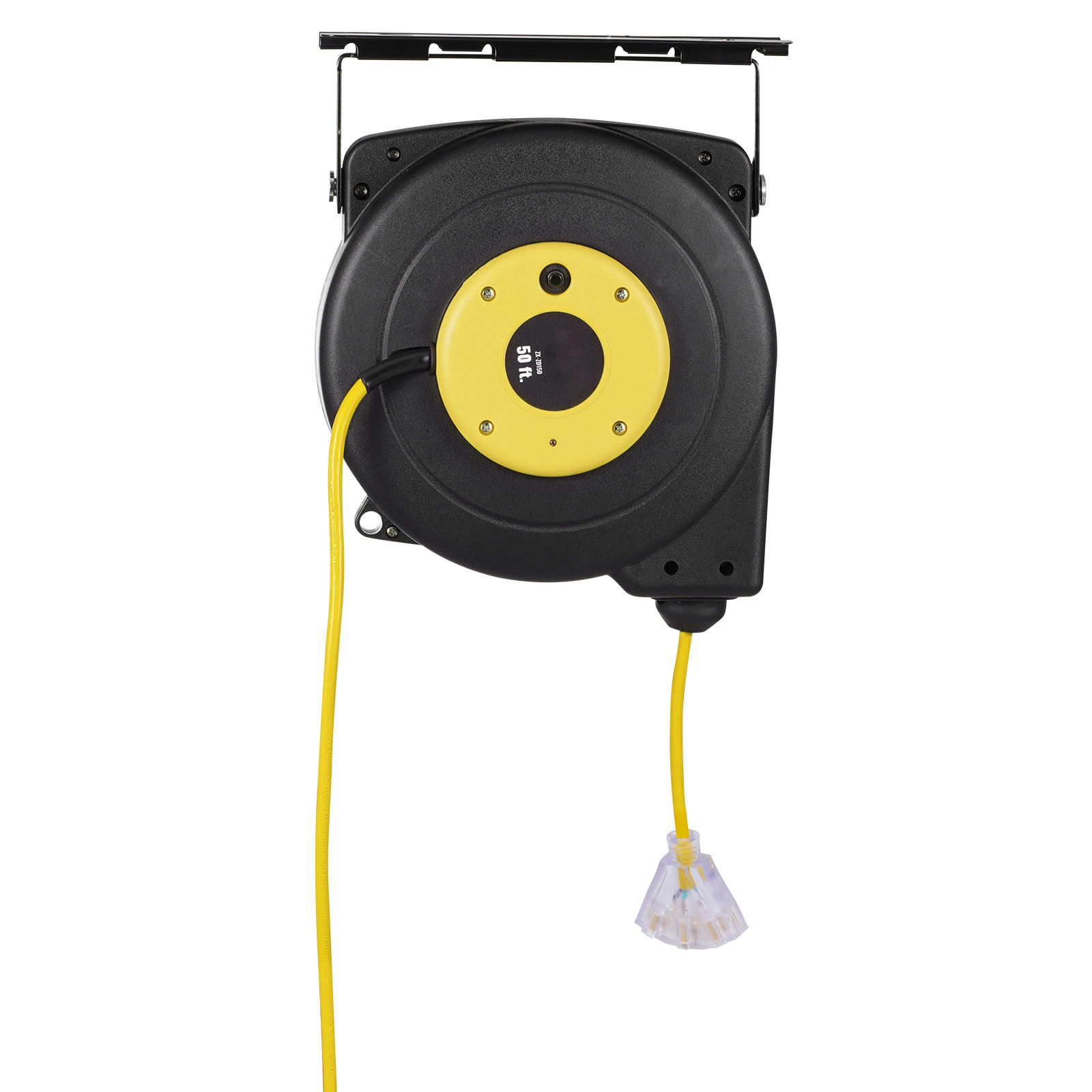 VEVOR Retractable Extension Cord Reel Power Cord Reel 50FT 14AWG/3C SJTOW