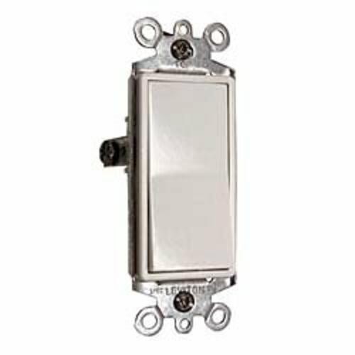 Leviton 5603-2WS Decora 15 Amp 3-Way Rocker Switch White 1 pk