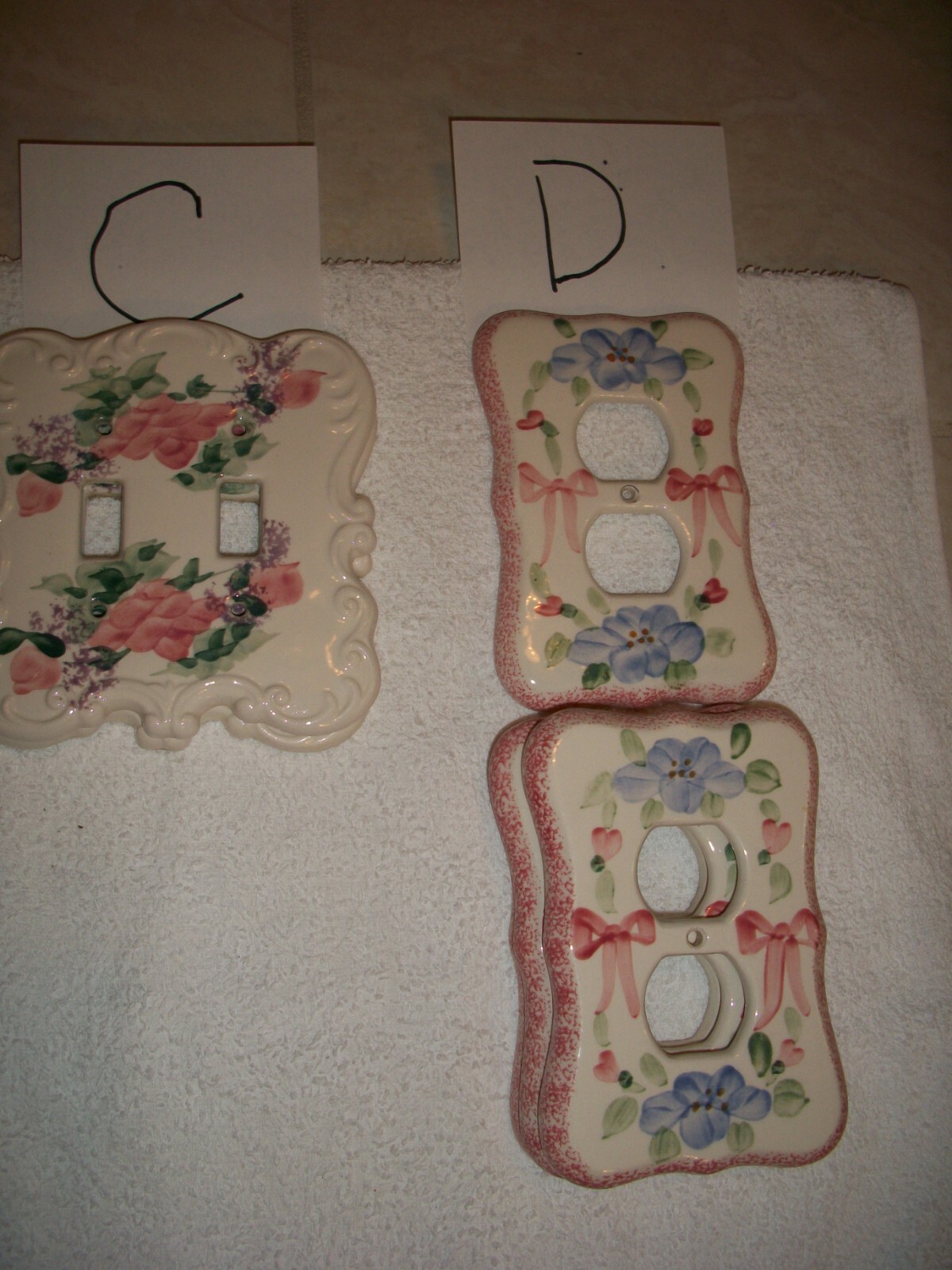 Floral Switch Plate Covers – Various Options