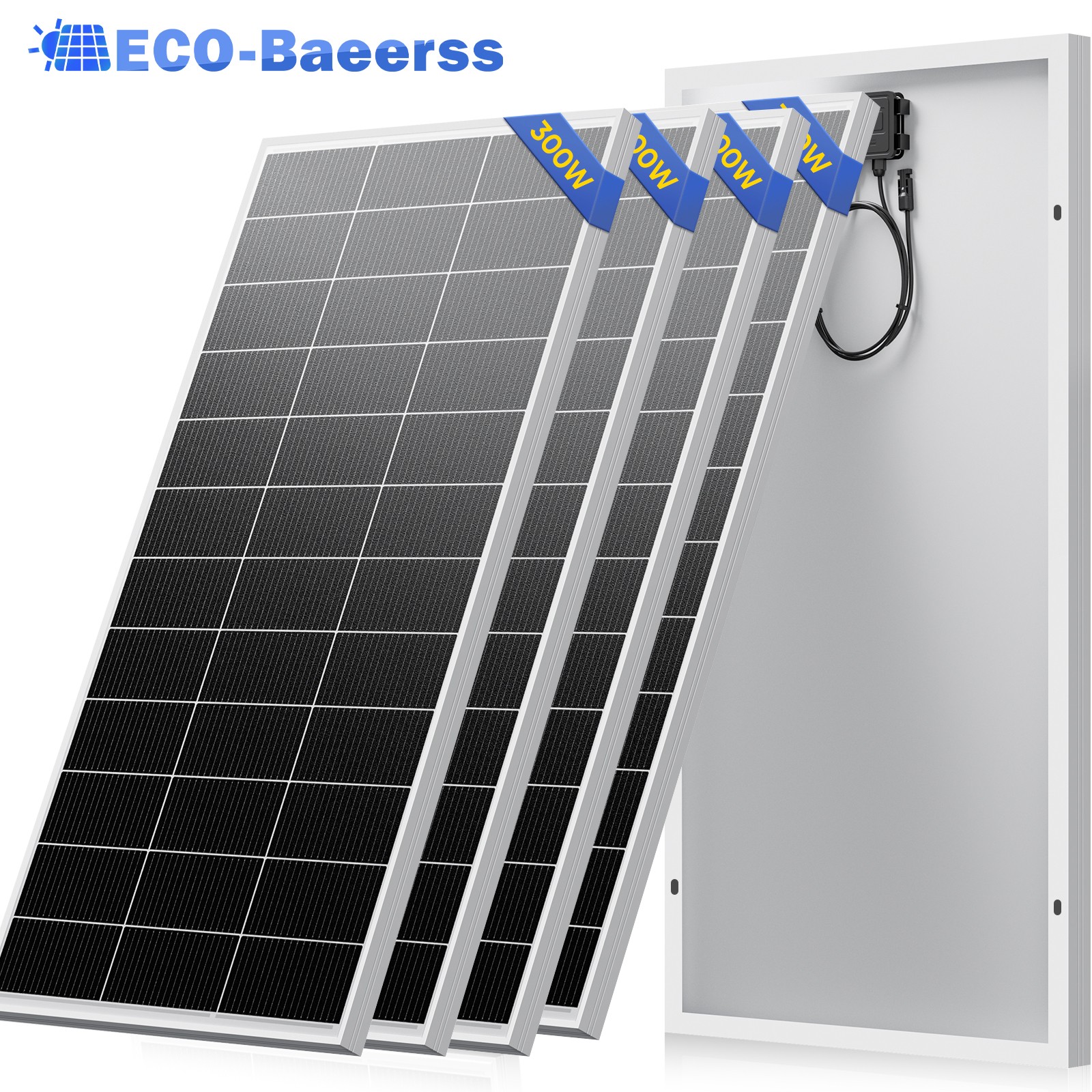 300W 600W 900W 1800W Mono Solar Panel 12V Charg Off-Grid Battery Power RV Boat