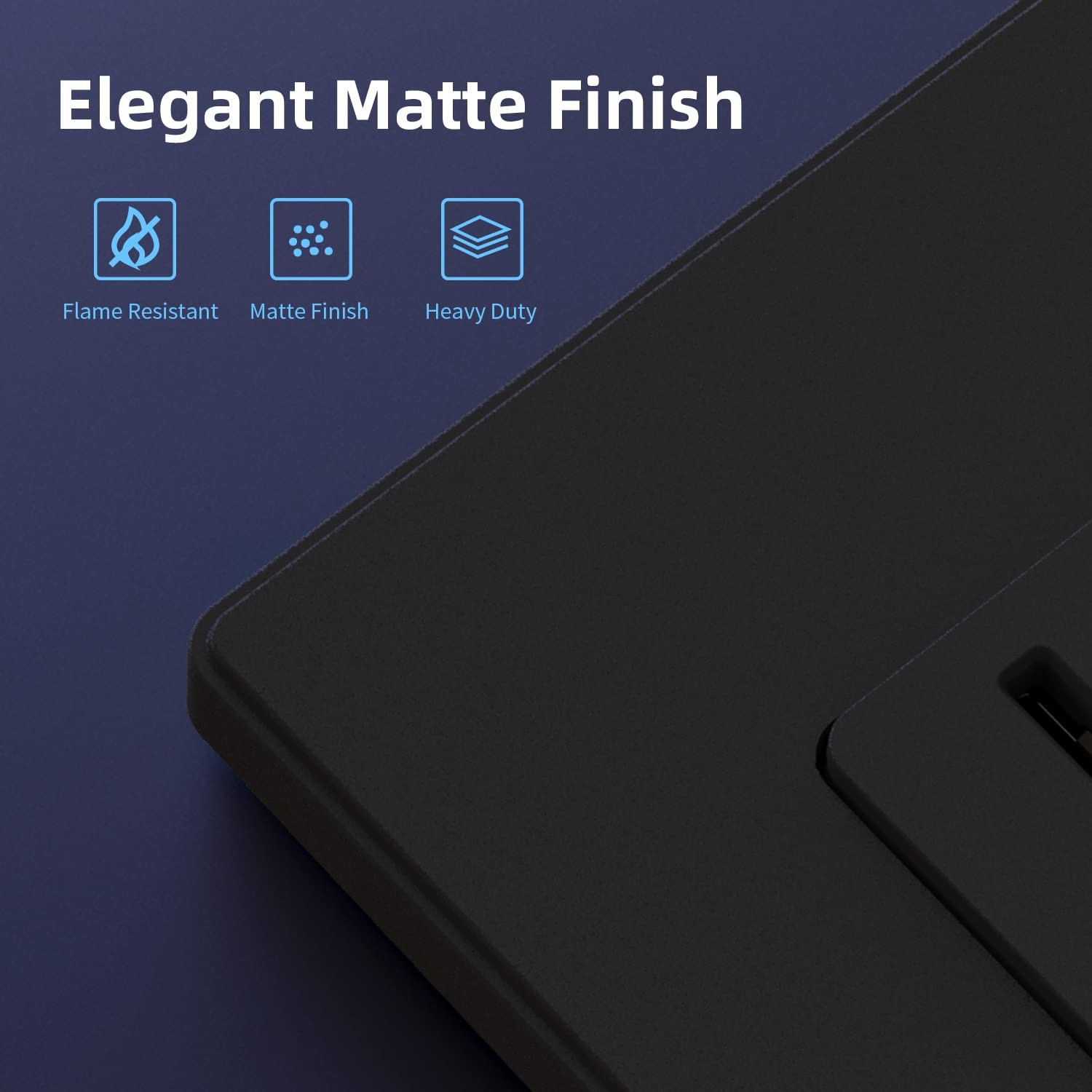 Matte Black Standard Decorator Electrical Wall Receptacle Outlet, 15A 125V, 2…