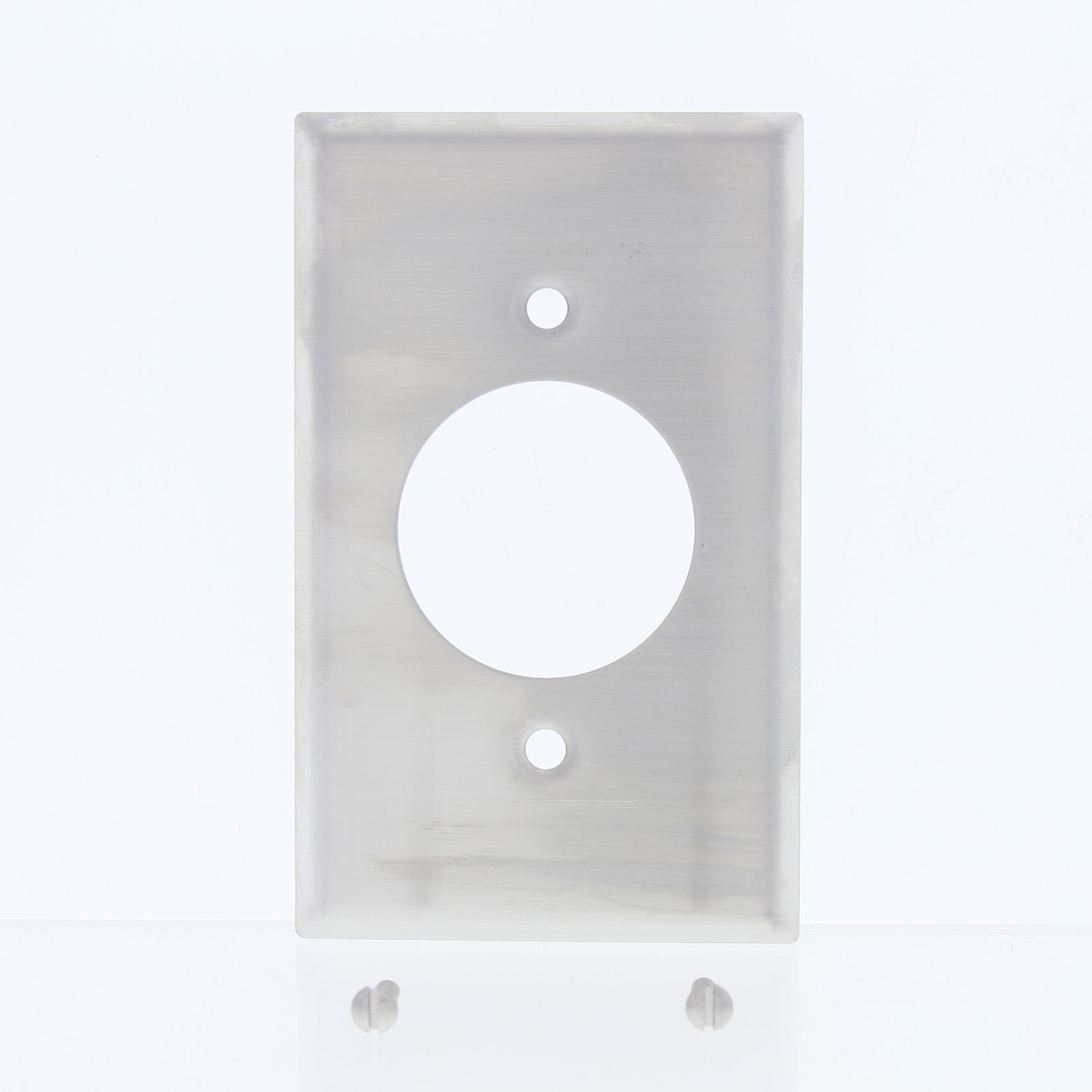Eaton 1G Stainless Steel Receptacle Wallplate Single Outlet Cover 1.60″ 93111