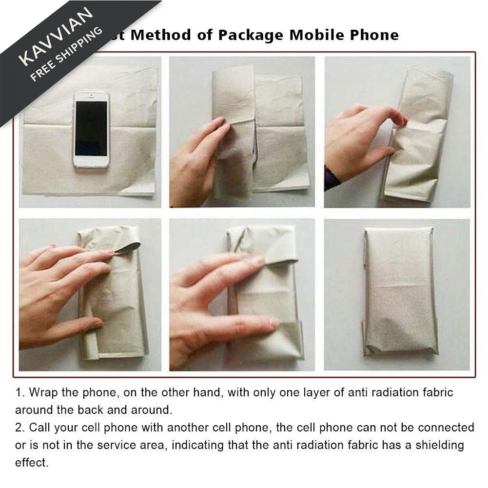 RF Shielding Fabric 1m x 1.1m, Copper Conductive Faraday Fabric, RFID…
