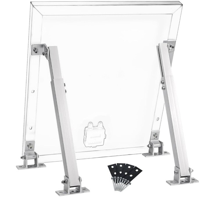 Universal Mount Brackets for Solar Panels up to 400W,Easy Mounting to Roof Rack