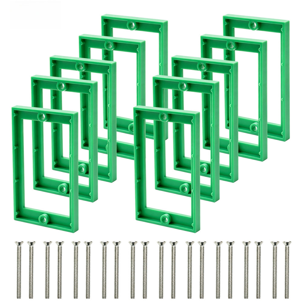1 Gang Outlet Box Extender 1/4 inch Heat Resistant ABS Plastic Material
