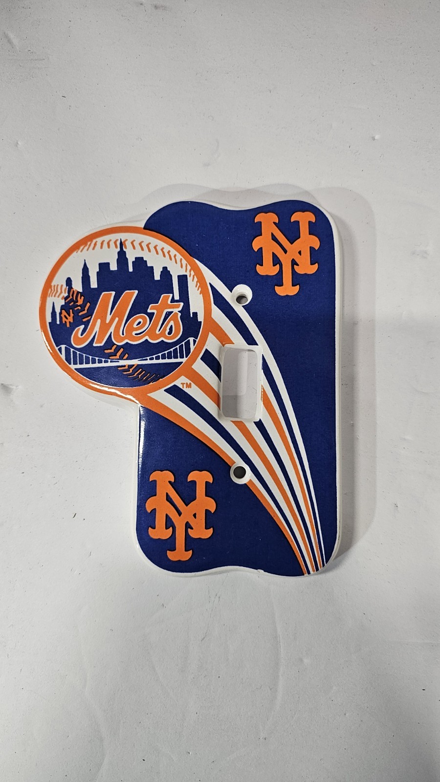 NEW YORK METS NY BASEBALL MLB SINGLE LIGHT SWITCH PLATE MAN CAVE ROOM DECORATION