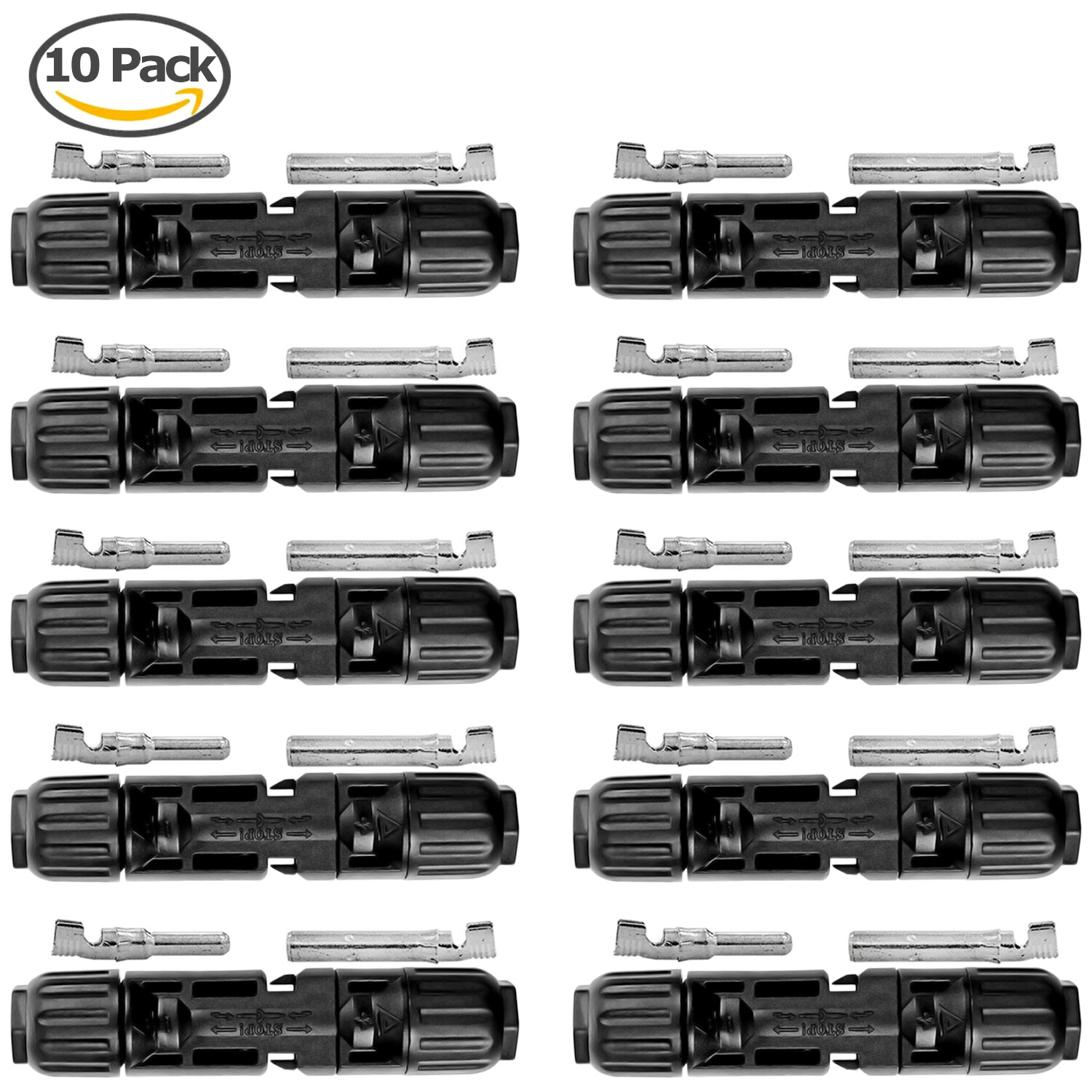 10 Pairs 30A Male Female Wire PV Solar Panel Cable Connector Set Waterproof