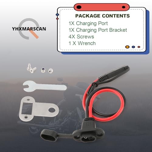 Motorcycle Battery Charger Bracket Port Mount for 2014-2025 Road Glide Street