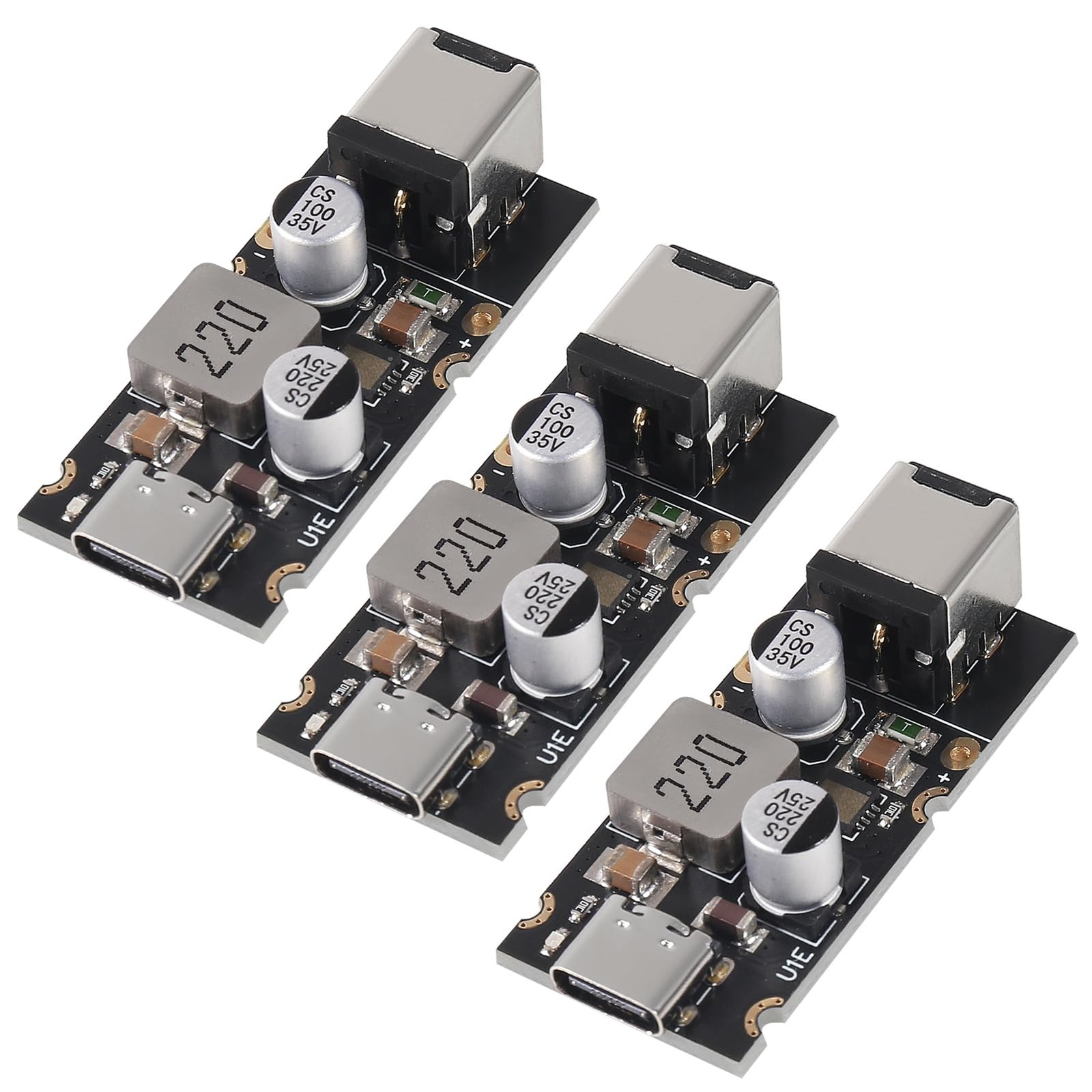 AITRIP 3PCS PD65W Fast Charging Module, 5V3A 9V3A 12V3A With DC 5.5X2.5 USB