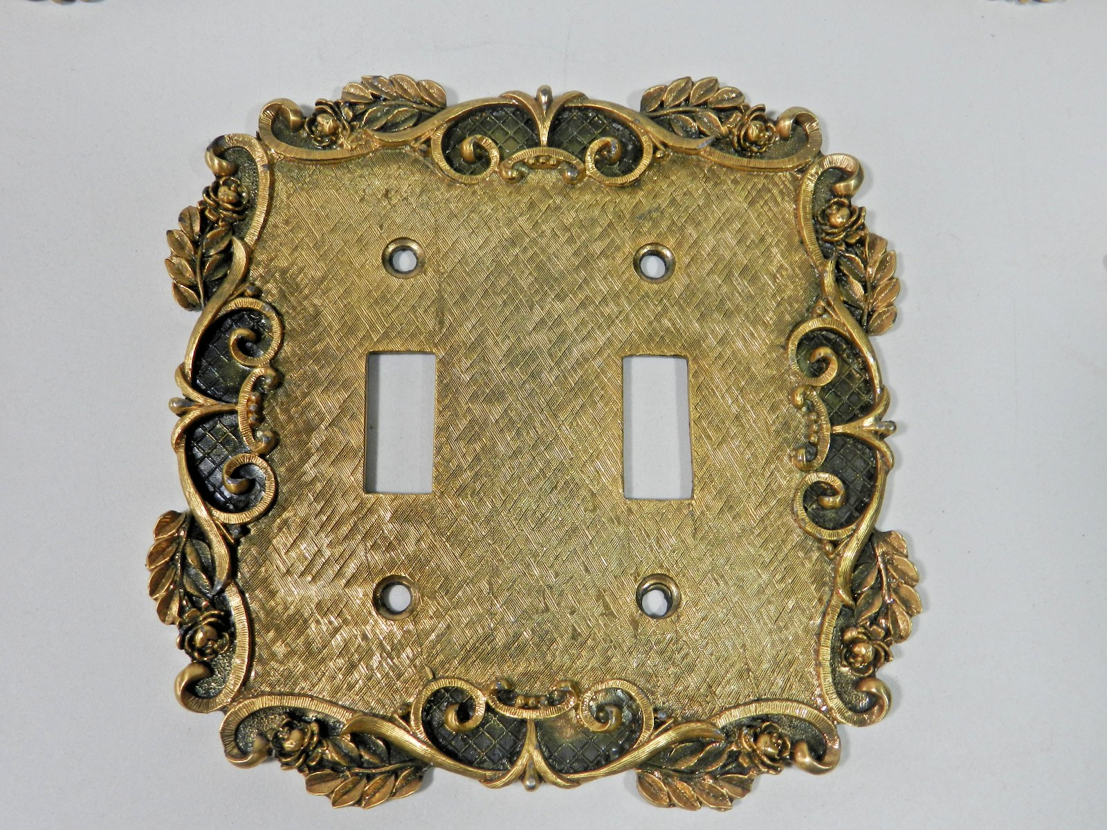 Vintage Brass Ornate Switch Plate Outlet Cover Lot