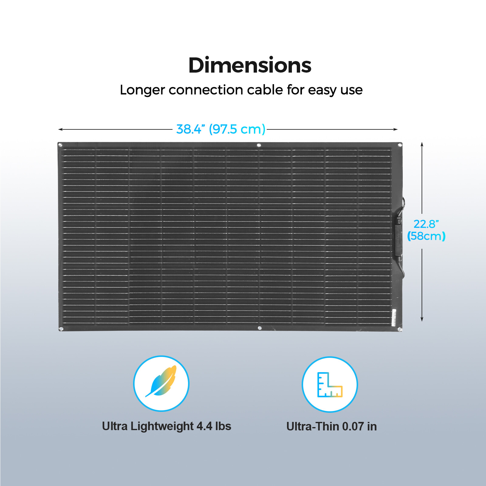 100W Watt Flexible Solar Panel 12V Mono Bendable Off-Grid Power Charger for Boat