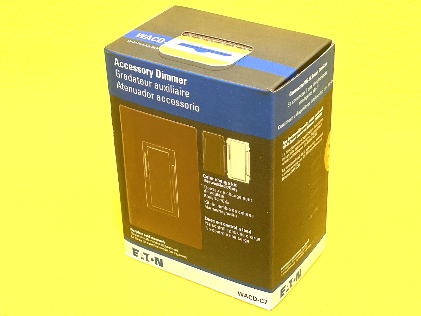 Eaton Smart 3-Way Universal WiFi Dimmer Switch Brown Black or Gray WACD-C7-SP-L
