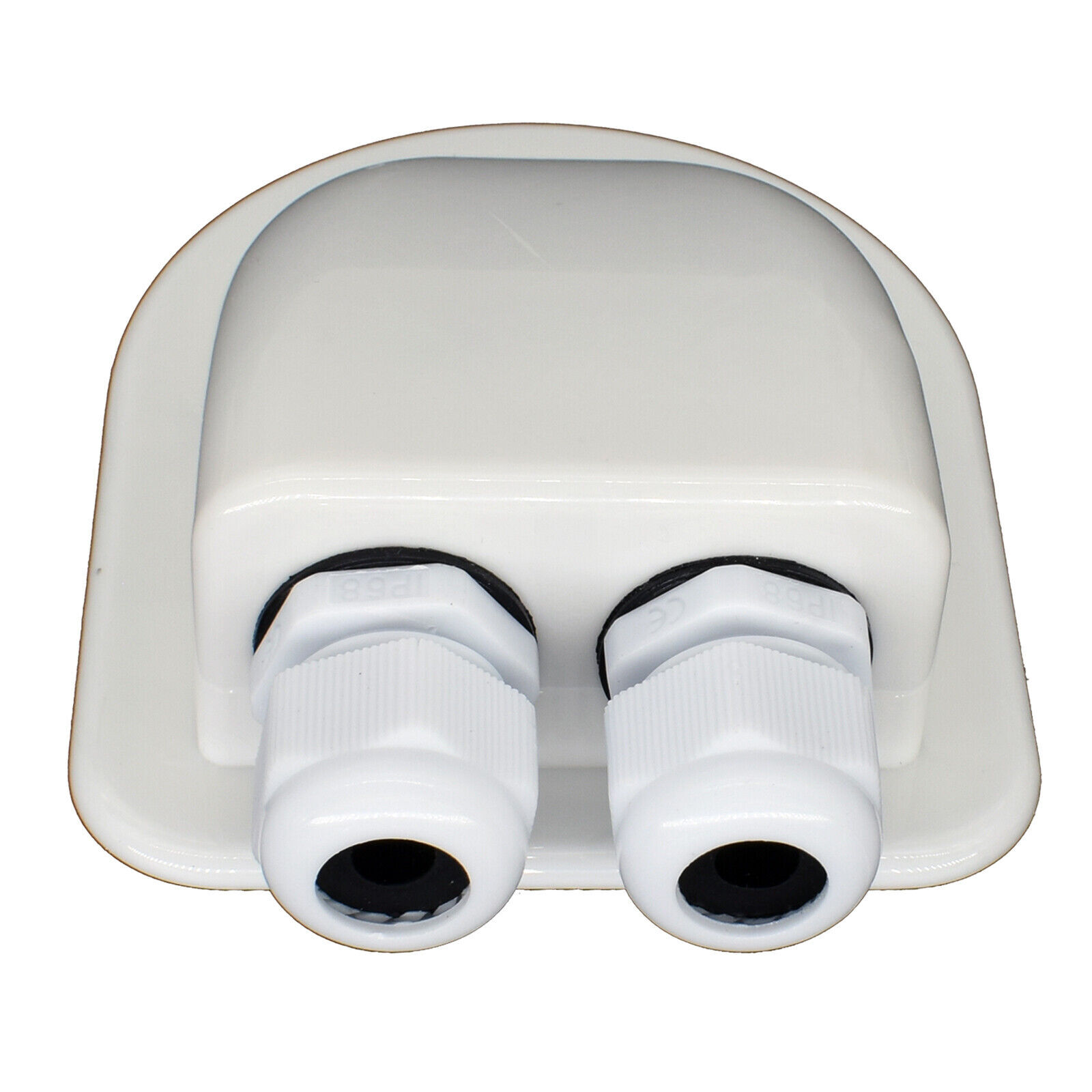 2x Double Wire Cable Entry Gland Box Roof Solar Panel Junction RV Caravan Boat