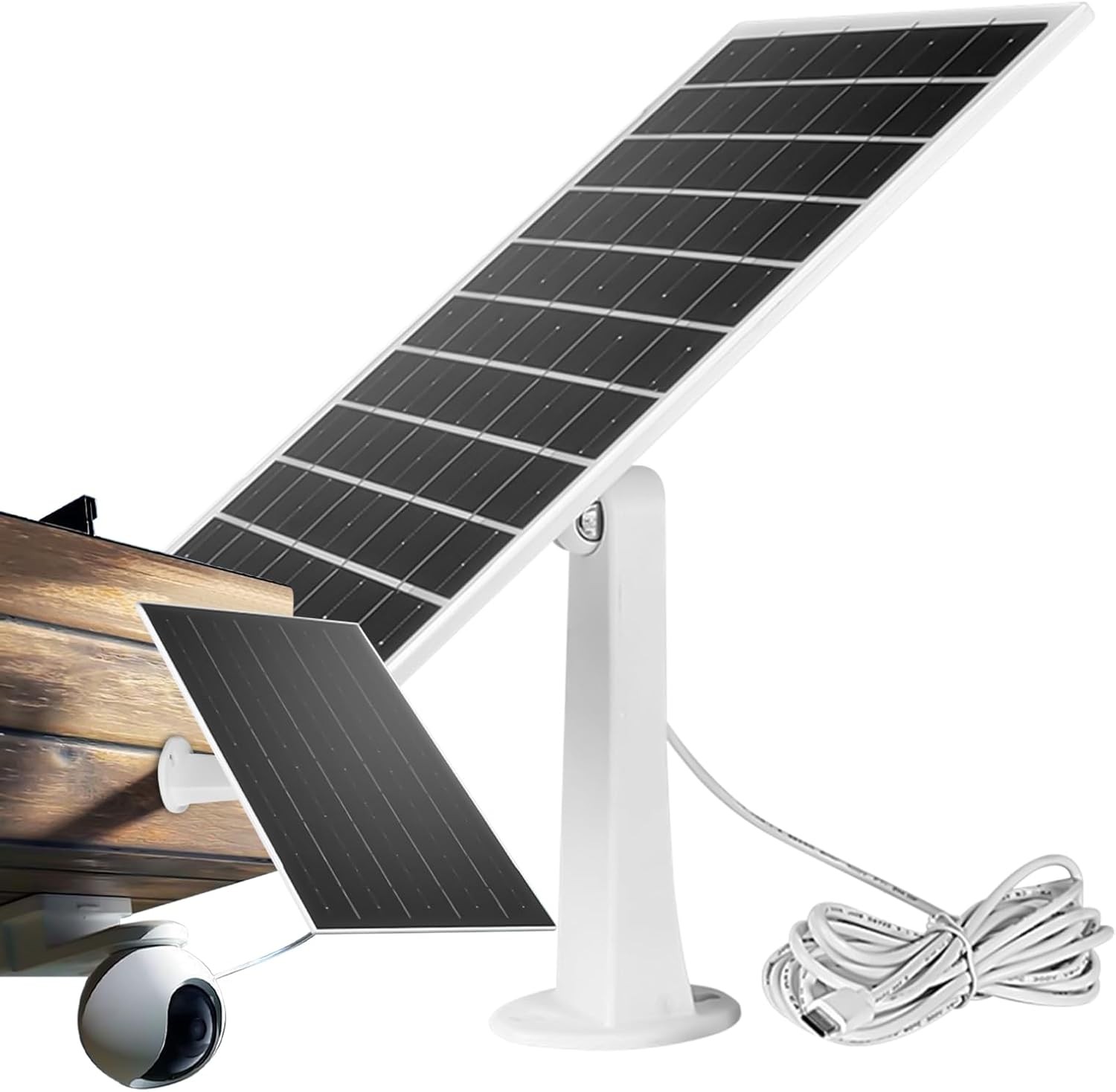 Solar Panel for Ring Spotlight Camera/Stick Up Cam Battery Charger 8W 5V Output