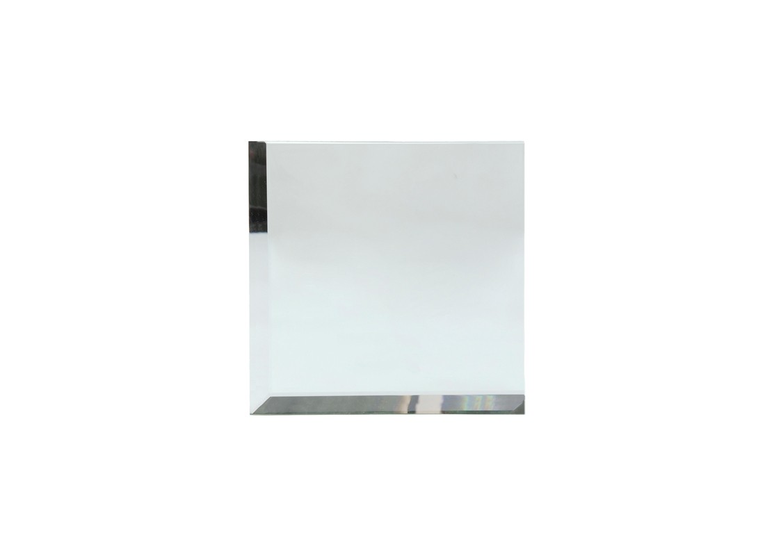 FHC BVM2C2 2″ x 2″ Square 2 Sides Beveled Clear Mirror Glass
