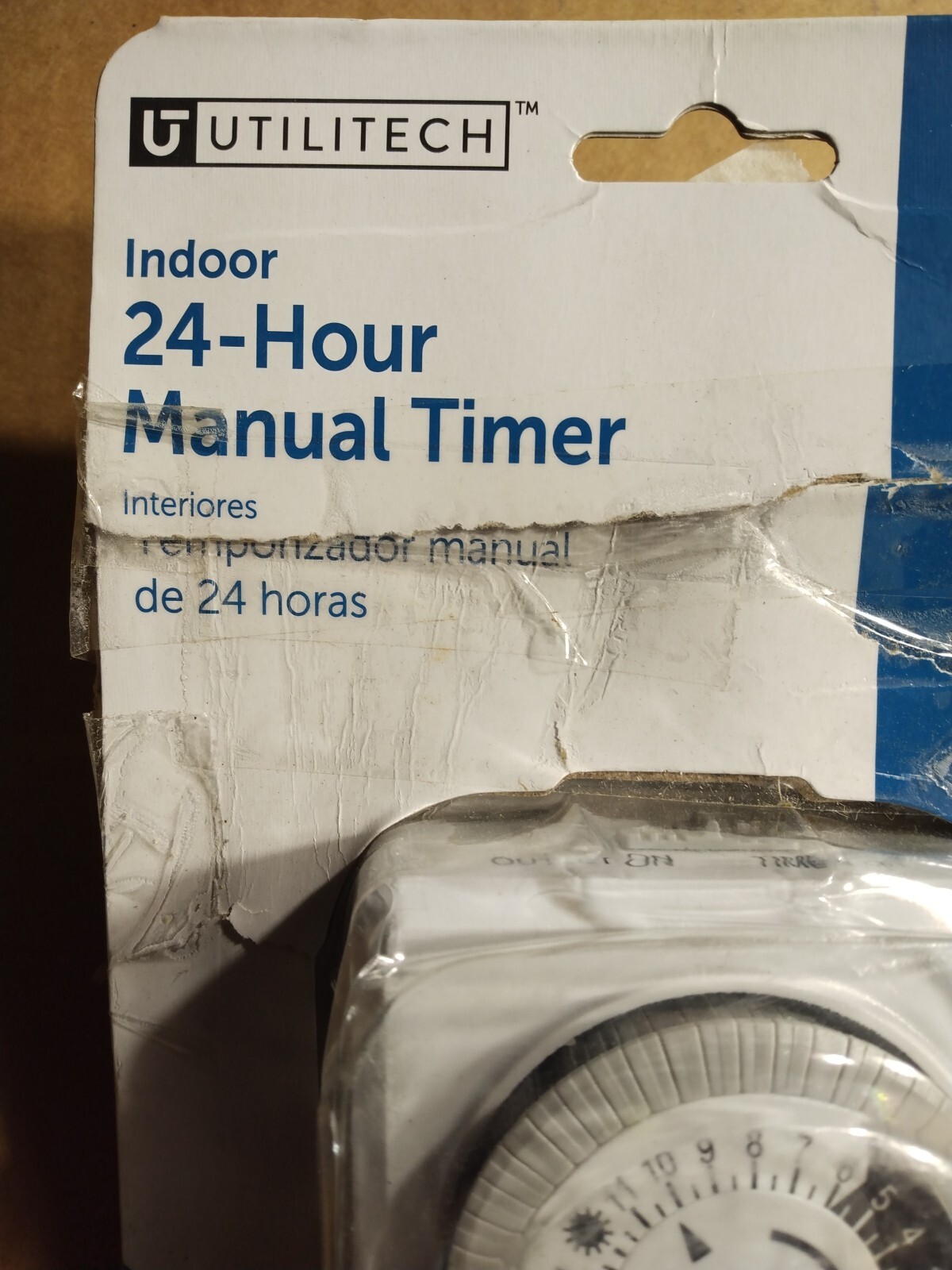 Indoor 24-hour Manual Timer Item#224879 #379 M35
