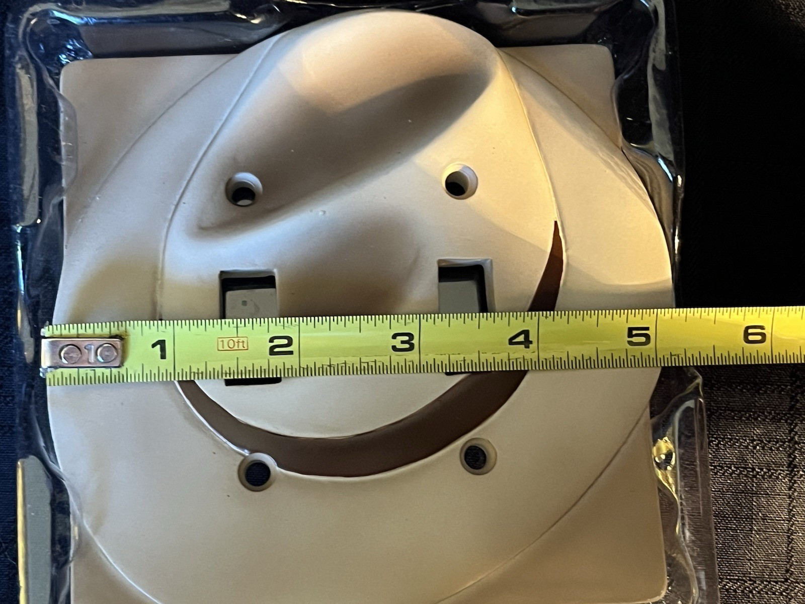 Fedora Cowboy Hat Ceramic Double Light Switchplate by Borders Unlimited Western