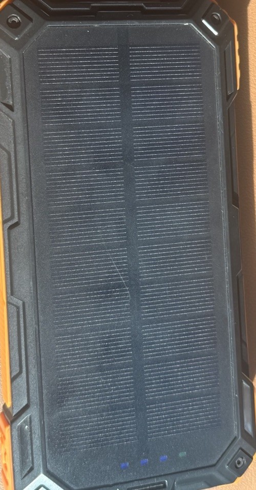 Solar Power Bank Wireless Charger 25000mAh 5V 2.1A BZ-717 Black/Orange