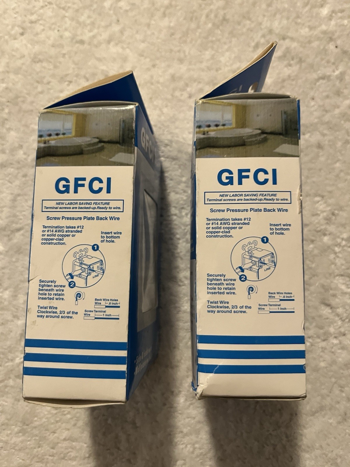 GFCI Model No. YGB-092 AC 125V 60Hz, 15A Lot Of 2