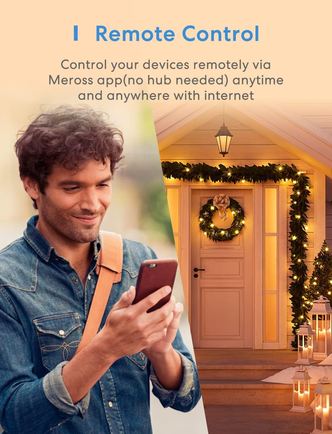 meross Outdoor Smart Plug Compatible with Apple HomeKit, Siri, Alexa, Google Ass
