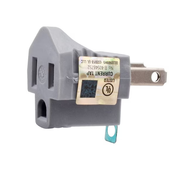 Project Source 15 -Amp 2-wire to 3-wire Single to single Gray Standard Adapter