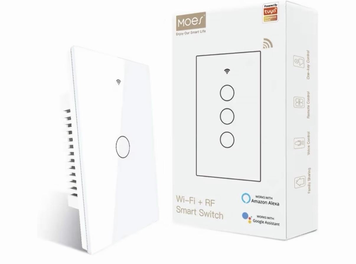 MOES Touch Wall Single Live Wire Smart Switch&