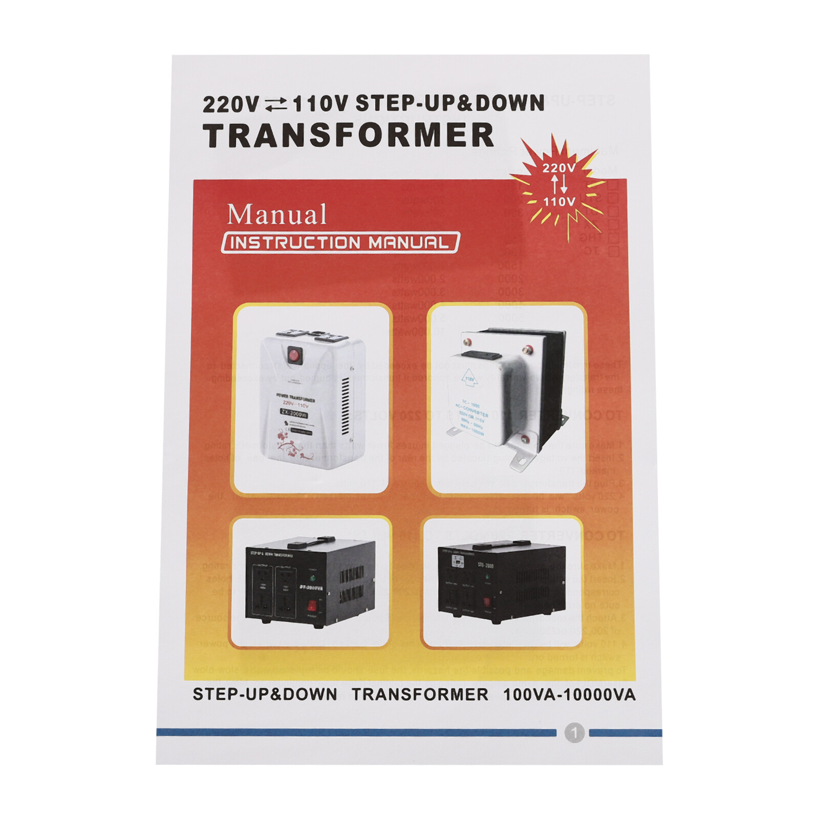 Step Up/Down Transformer Voltage Converter 110V to 220V 220V to 110V USB 3000W