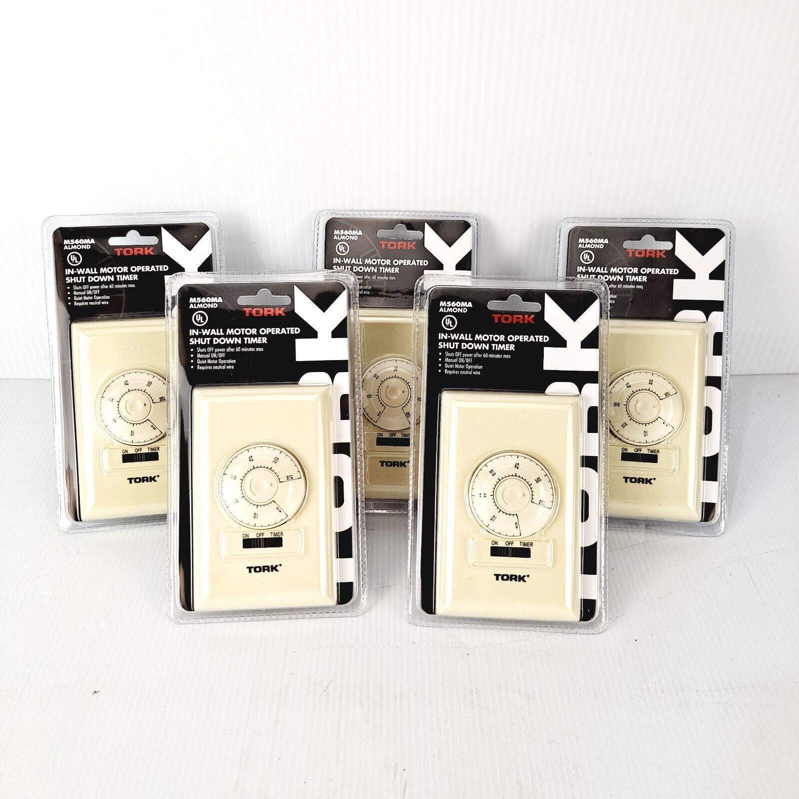 Tork M56OMA Almond In-Wall Motor Operation Shut Down Timers Lot of 5