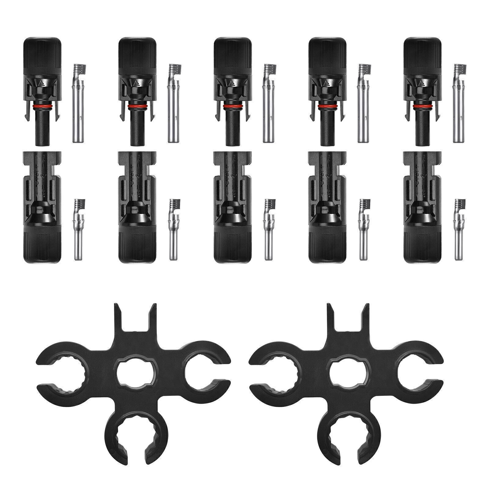 5/10/20 Pairs Solar Panel Cable Connectors Male/Female Compatible with Connector