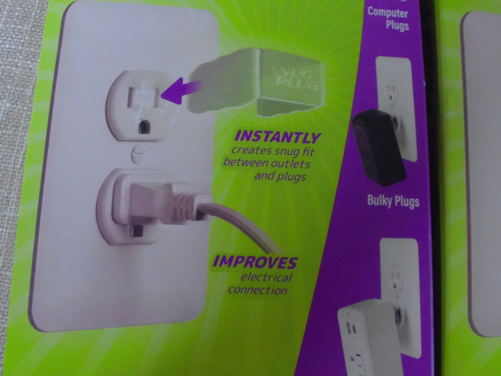 Snug Plug – Loose Plugs Fixed Fast 2 Pk of 10/Pack Clear – HOME IMPROVEMENT NIB