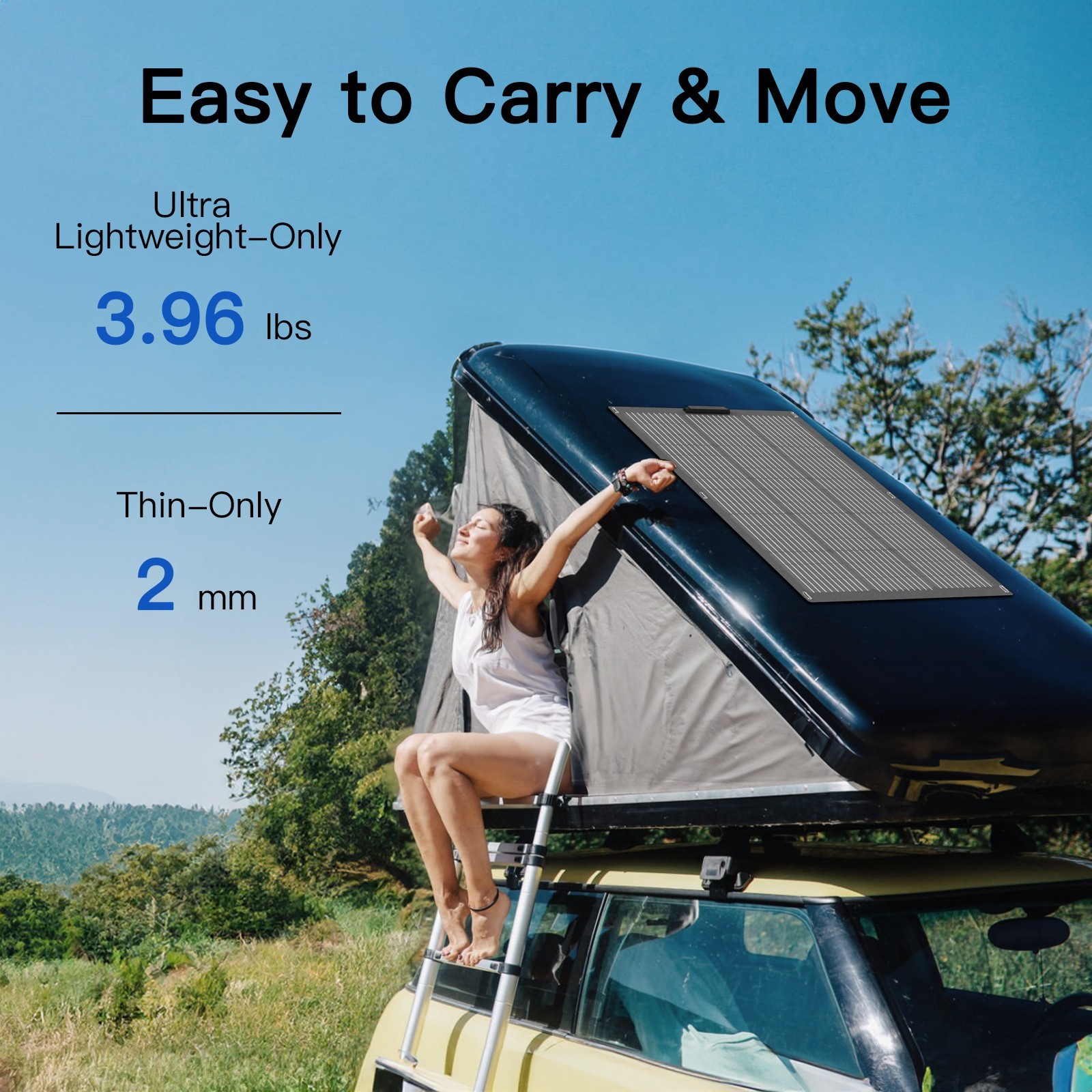 2X Solar Panel 100W Flexible Solar Panels For Camper Boat Balcony Power Station