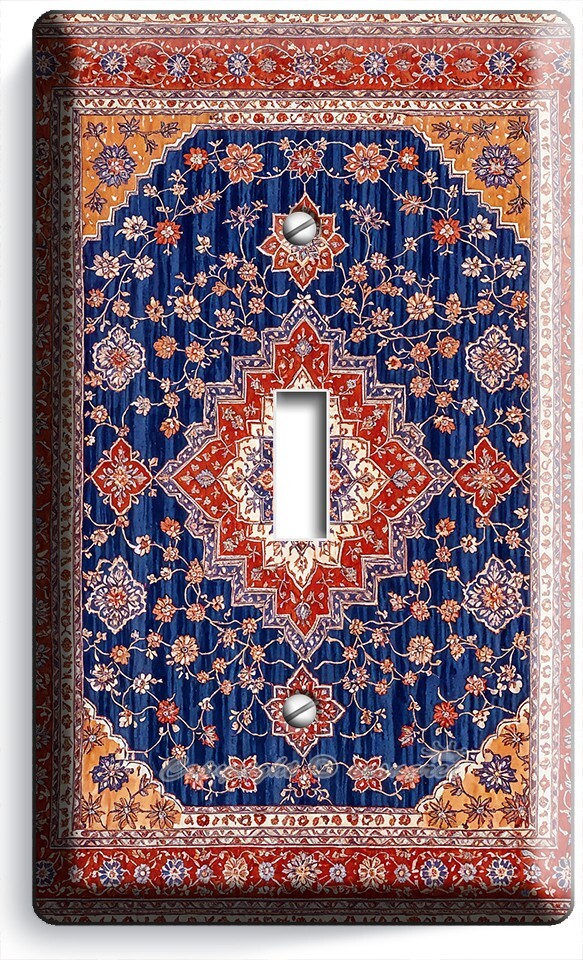 PERSIAN RUG ORIENTAL CARPET LIGHT SWITCH OUTLET WALL PLATES MIDDLE EASTERN DECOR