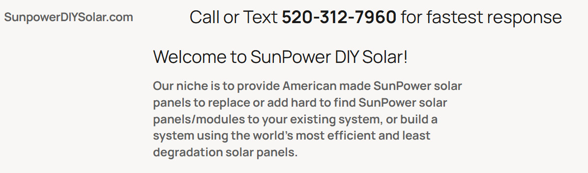 SunPower Solar Panels Modules 240-360 watts Tucson Arizona, 22.7