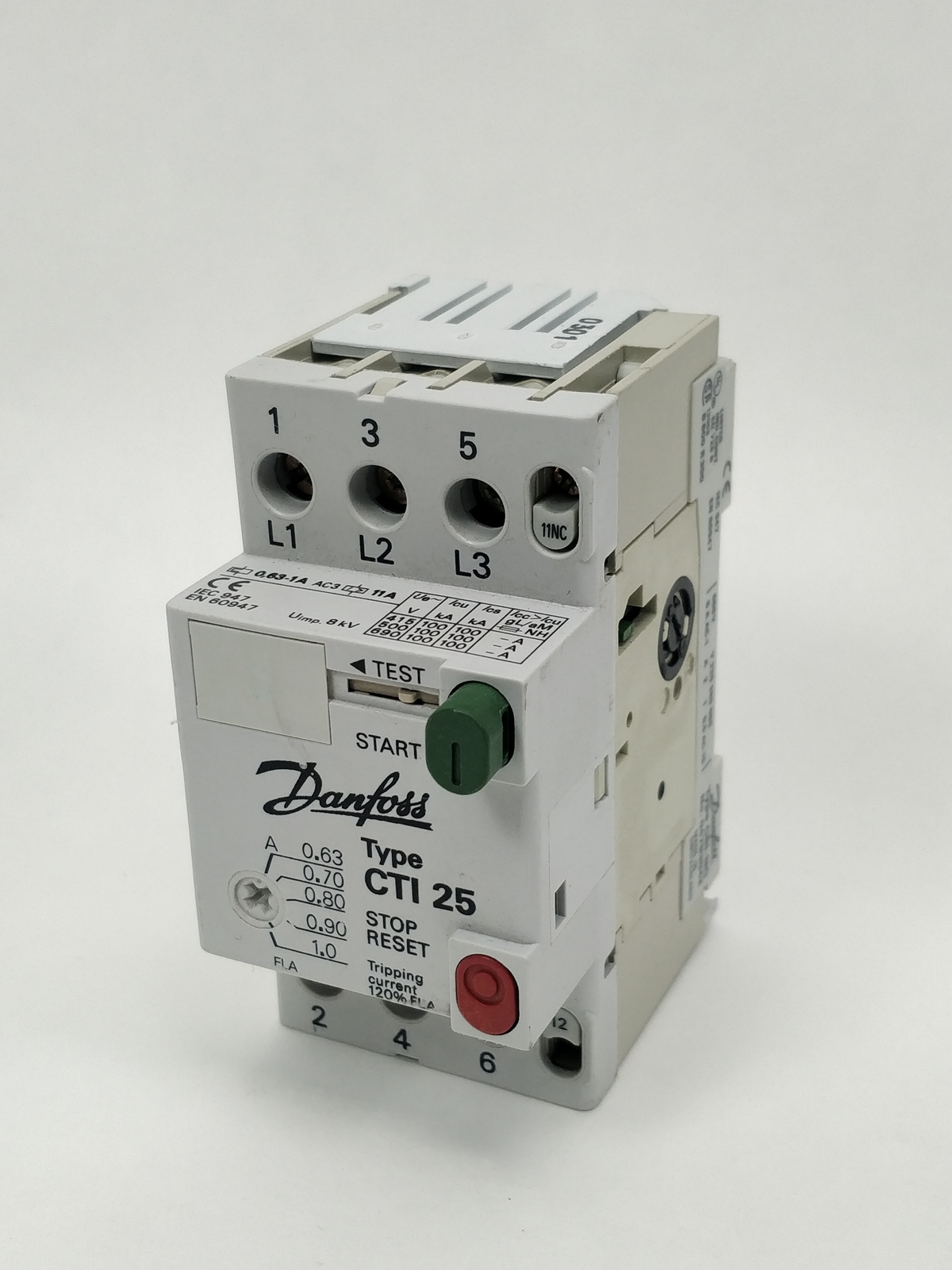Danfoss 047B3144 CTI 25, 0.63-1.0A Circuit Breaker