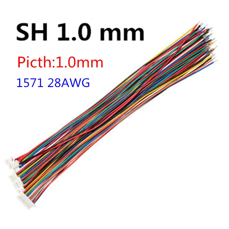 10PCS 1.0 1.25 1.5 2.0 2.54 SH/JST/ZH/PH/XH 1.0MM 1.25MM 1.5MM 2.0MM 2.54MM 2PI