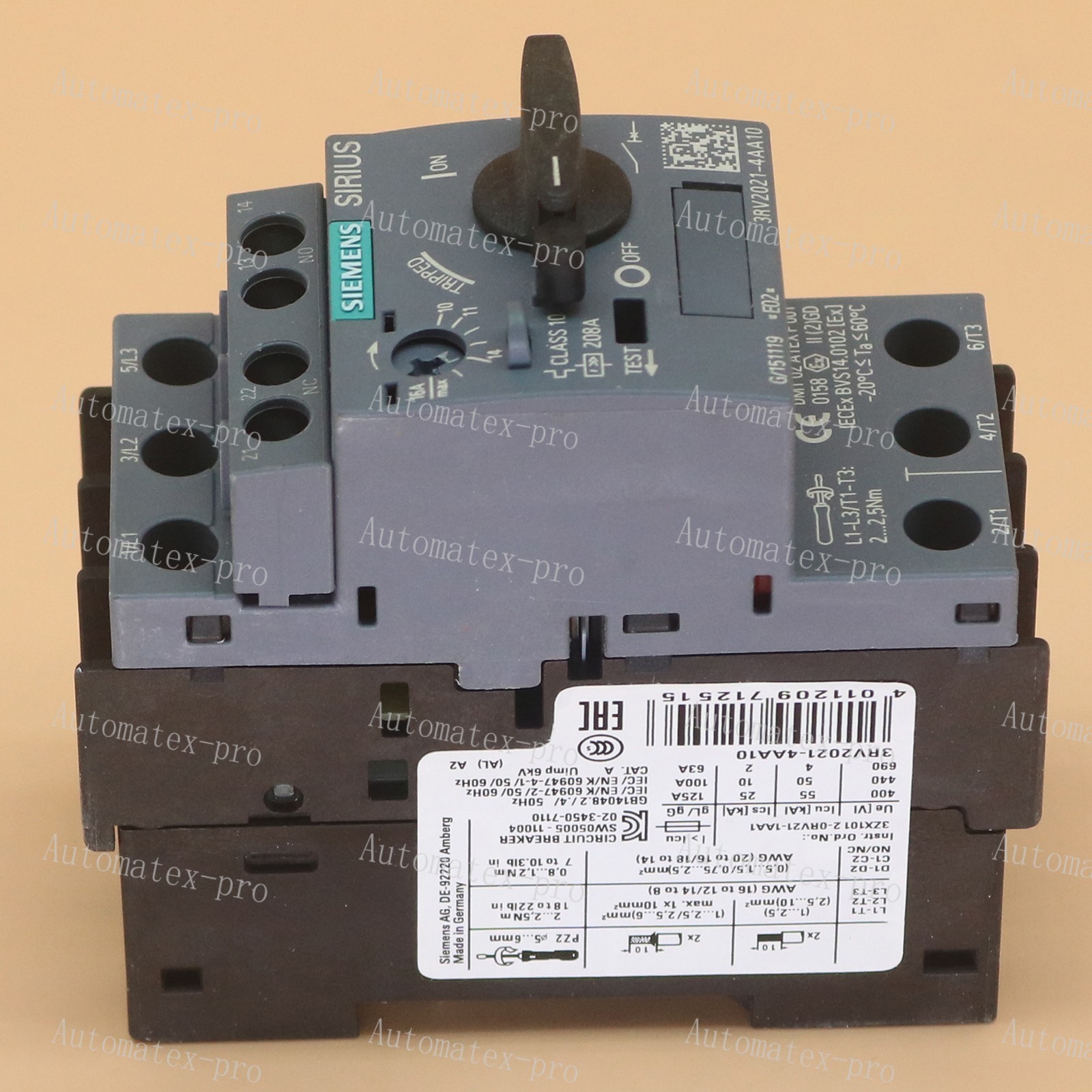 New SIEMENS in box breaker 3RV2021-4AA10 3RV2 021-4AA10 1 year warranty