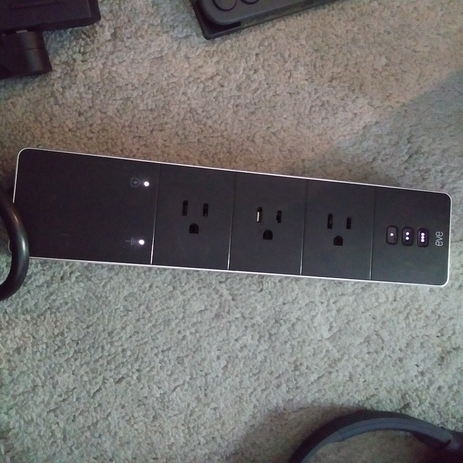 Eve Energy Strip 20EBA4101 Smart Triple Outlet Apple HomeKit