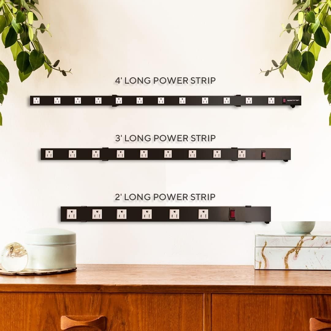 Universal Mounting Brackets for 12-Outlet Surge Protectors – Easy Installation
