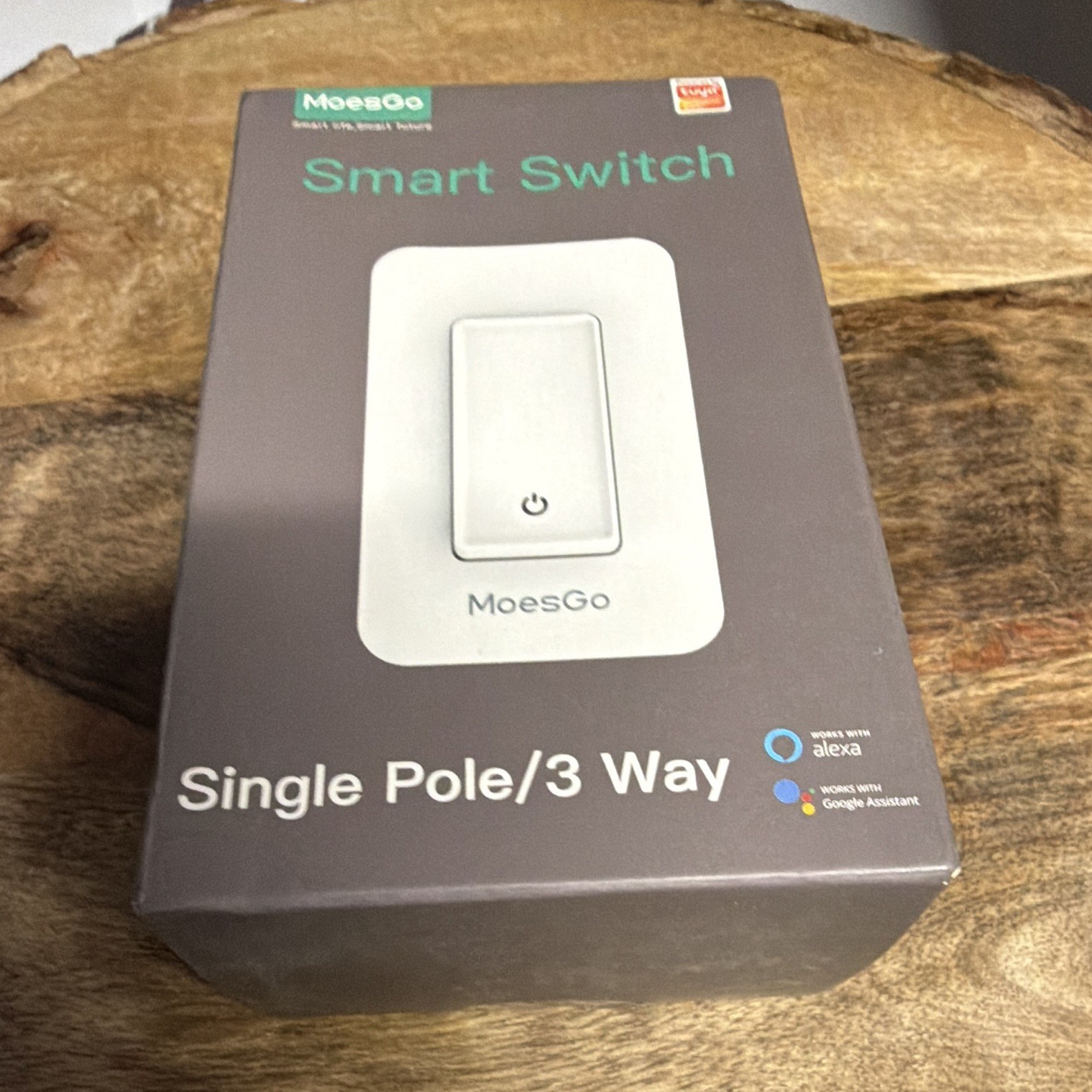 MoesGo Wi‑Fi Smart Wall Switch 3‑Way/Single Pole No Neutral White WS-SY-US-L110