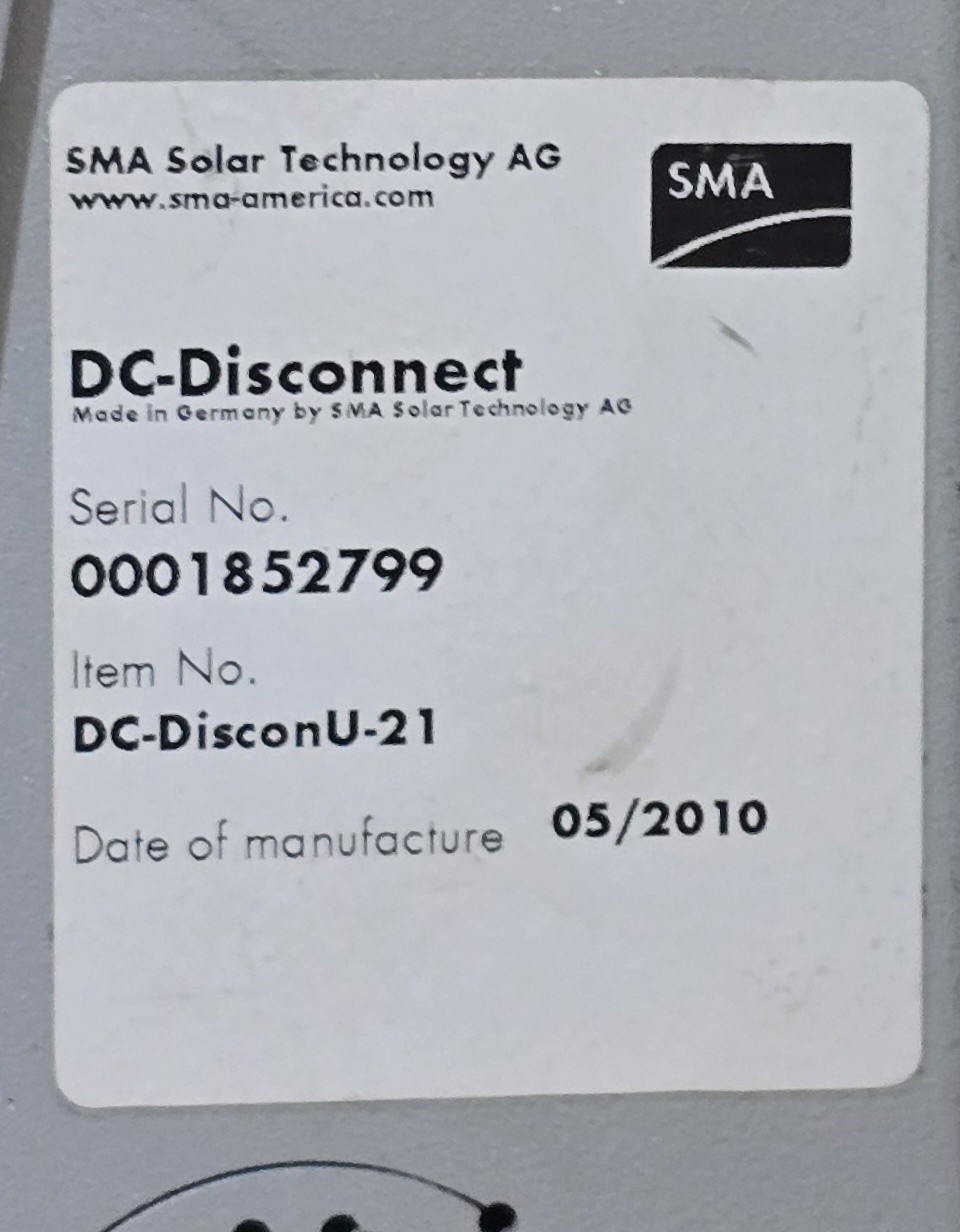 SMA Sunny Boy SB3000US Grid-Tie Solar Inverter 3000W 200-500VDC Disconnect