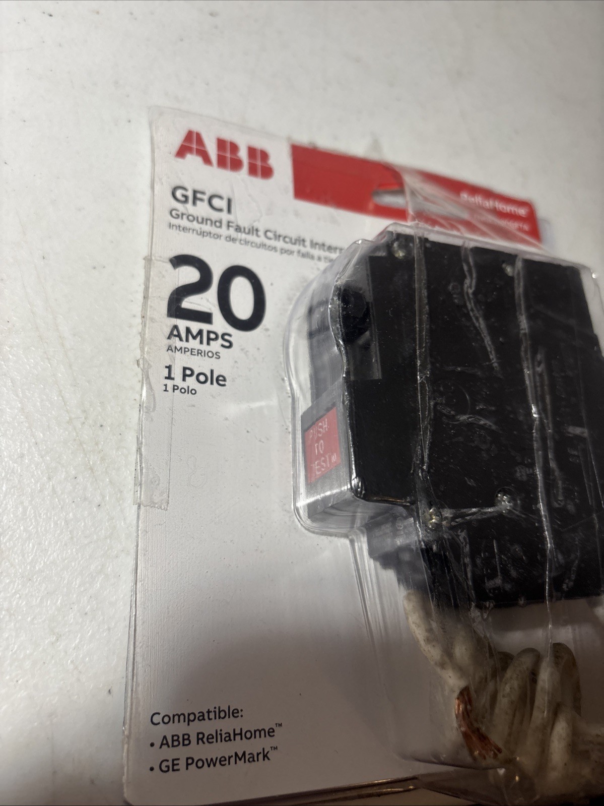 ABB 20 Amp 1-Pole Ground Fault Breaker with Self-Test (THQL1120GFTA)