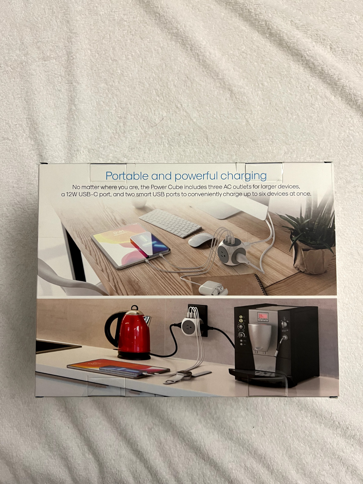 2 Atomi Power Cubes | 3 AC Outlets | 12W USB-C Port | 2 Smart USB Ports Each