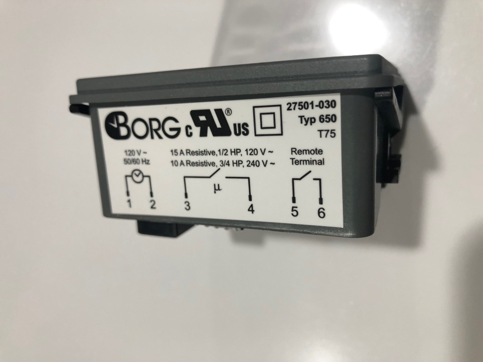 BORG TA4180 Electronic Digital Interval Timer SPST 27501-030 TYP650