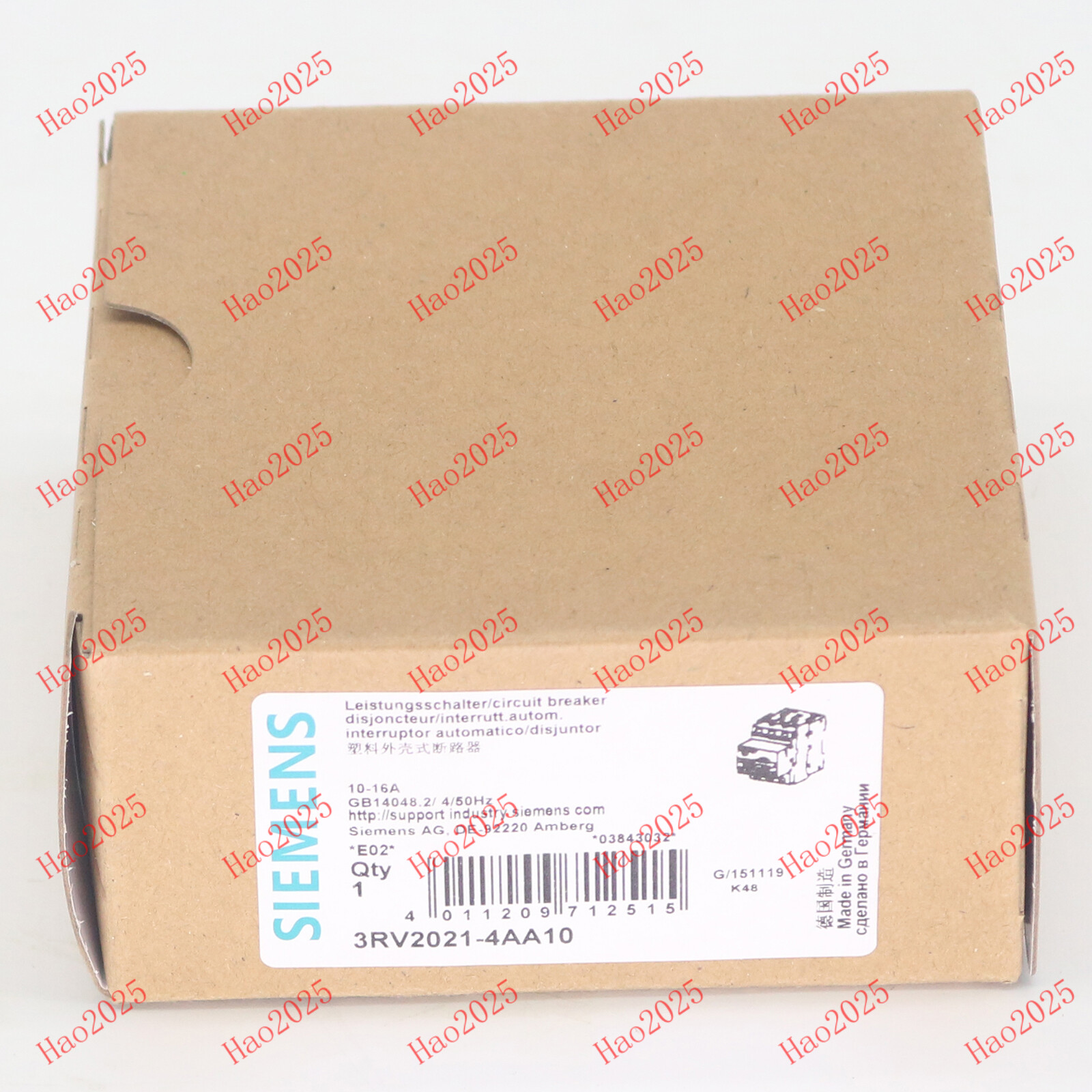 New SIEMENS in box breaker 3RV2021-4AA10 3RV2 021-4AA10 1 year warranty